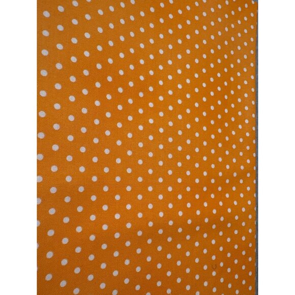 Lakehouse Direct Orange Polka Dot Cotton Fabric 28" x 44" for Crafts & Sewing - Picture 1 of 4